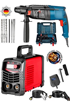 2'Li Set Metal Şanzıman Darbeli Matkap 28m Kırıcı Delici Hilti-200 Amper Hava Soğutma Kaynak Makine ürün fotoğrafı
