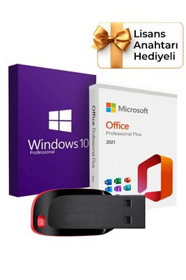 Windows 10 Office 2021 Pro Plus Kurulum Dosyalı Usb Bellek 16gbuyumlu ürün fotoğrafı