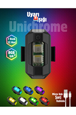 Led Anti Çarpışma Uyarı Işığı 7 Renk / Drone / Araba / Motor / Bisiklet / Kamp ürün fotoğrafı