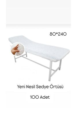 Tek Kullanımlık 100 Adet Lastikli Sedye Örtüsü 80x220 ürün fotoğrafı
