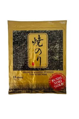 Seafood Sushi Yosunu Yaki Sushi Nori Gold Premium 10 Yaprak ürün fotoğrafı