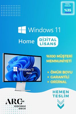 Windows 11 Home OEM Dijital Lisans Anahtarı Windows 11 Ömür Boyu Garantili ESD Key ürün fotoğrafı