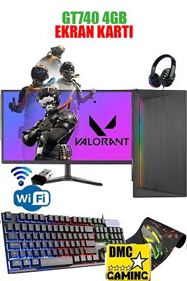 N95x (GTA 5) I5 2400,8gb Ram,256gb Ssd,4gb Gt740,19''monitör Oyuncu Masaüstü Bilgisayarı ürün fotoğrafı