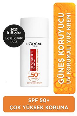L'Oréal Paris Revitalift Clinical SPF 50+ Günlük Yüksek UV Korumalı Yüz Güneş Kremi 50ml ürün fotoğrafı
