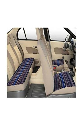 Araç Oto Koltuk Koruyucu Kılıf Hasır Araba Örtü Kilim Karışık Renk ürün fotoğrafı