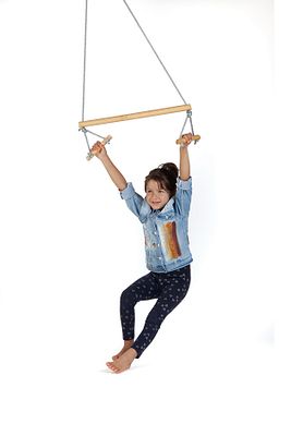 Trapez Ahşap Duyusal Salıncak Çocuk Aktivite Jimnastik Yoga Gelişim Salıncağı ürün fotoğrafı