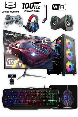K303 I7-860 16gb 256gb Ssd Gt 740 4gb 24" Oyuncu Masaüstü Bilgisayarı ürün fotoğrafı