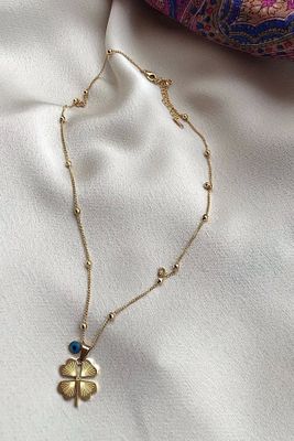 4 Yapraklı Yonca Uzun Arpa 316l Çelik Zincir (60 Cm) ürün fotoğrafı