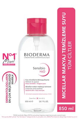 Sensibio H2O Micellar Makyaj Temizleme Suyu Büyük Boy Hassas ve Normal Ciltler 850 ml ürün fotoğrafı