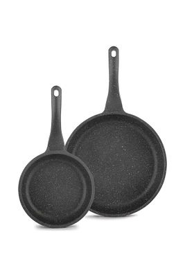 Stark-famos Xl 2 Parça Granit Döküm Tava Seti Yanmaz Yapışmaz - Gri ( 20 Ve 28 Cm ) ürün fotoğrafı