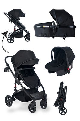 Truva 1712 Travel Sistem Bebek Arabası Full Black ürün fotoğrafı
