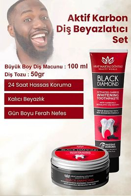 Aktif Karbon Diş Beyazlatma Seti ürün fotoğrafı