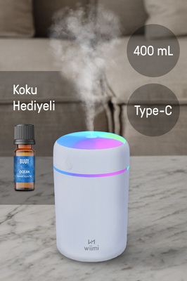 400 ml Ultrasonik Hava Nemlendirici Buhar Makinesi Ve Aroma Difüzörü Kokulu ürün fotoğrafı