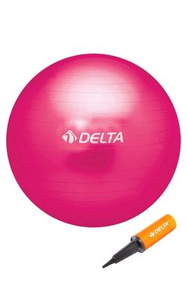 55 cm Deluxe 140 cm - 159 cm Boy Aralığında Olanlar İçin Uygun Fuşya Pilates Topu ve Pompa Seti ürün fotoğrafı