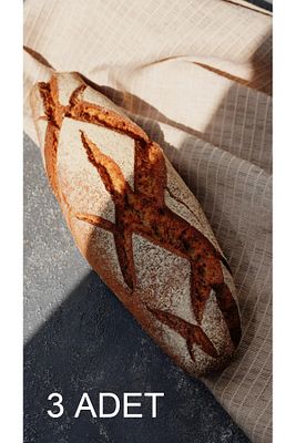 %100 Ekşi Mayalı Glutensiz Karabuğday Ekmek 650 Gr. 3 Adet ürün fotoğrafı