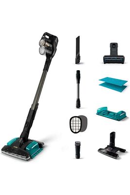 Aqua Elite Plus 25.2 V Islak Kuru Şarjlı Dikey Süpürge, Turbo Başlık, Siyah ürün fotoğrafı