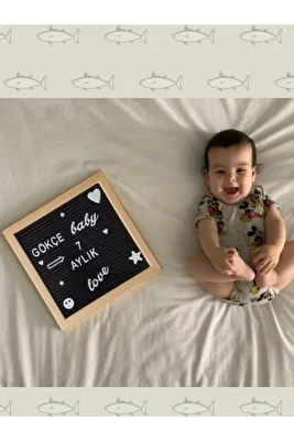 Ahşap Çerçeveli Tak Çıkar Yazı Panosu Mesaj Tahtası Türkçe Karakterli Ve Emojili Beyaz Harf Setli ürün fotoğrafı
