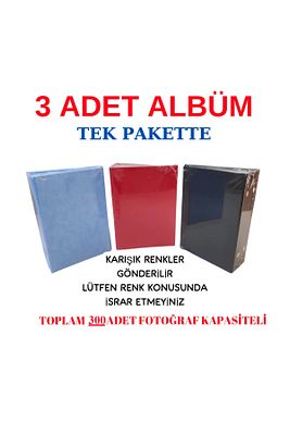 3 Adet 100'lük Fotoğraf Albümü 10*15cm. ürün fotoğrafı