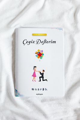 Çeyiz Defteri, Düğün Planlayıcı, Çeyiz Listesi, Çeyiz, Söz, Nişan, Kına, Balayı Planlayıcı, 28 Sayfa ürün fotoğrafı