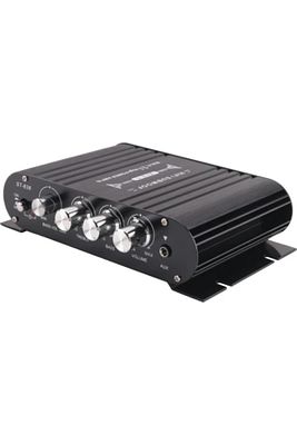 1 Kanal Araba Mp3 Mini Amp Aux Girişi Yüksek ve Düşük Bas Ayarı Süper Bas 20WX2 + 40W Amplifikatör ürün fotoğrafı