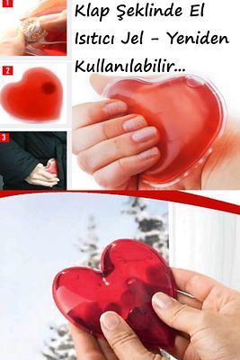 Kalp Jel Isıtıcı Cep Sobası Kalp Şeklinde Hediye Kamp Vürut El Isıtıcısı Isınmatik Sıcak Su Torbası ürün fotoğrafı