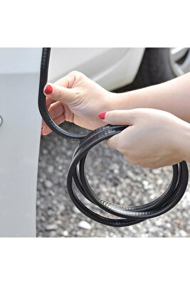 Kapı Koruma Fitili Siyah Kapı Koruyucu Çarpma Çizilme Önleyici Fitil 5 Metre Kapı Koruma Fitili ürün fotoğrafı