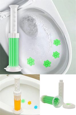 Yeşil Tuvalet Temizleme Jeli Klozet Banyo Koku Giderici Damga Seti Desenli Koku Giderici Wc Jeli ürün fotoğrafı