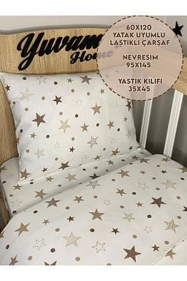 Bebek Nevresim Takımı (60X120 LASTİKLİ ÇARŞAF, 95X145 NEVRESİM,35X45 YASTIK KILIFI) ürün fotoğrafı