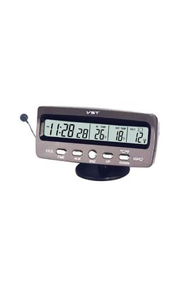 Araba Araç Oto Çok Fonksiyonlu Iç Ve Dış Termometre Saat Voltmetre Vst7045 ürün fotoğrafı