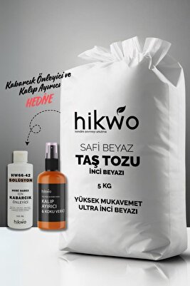 Safi Beyaz Taş Tozu - İnci Beyazı Taş Tozu - Hobi Harcı - Mumluk - Saksı Döküm Harcı 5 KG ürün fotoğrafı