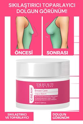 Göğüs Dikleştirici & Dolgunlaştırıcı Sıkılaştırıcı Göğüs Bakım Kremi 50ml ürün fotoğrafı