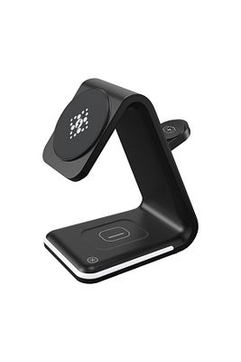 3in1 15w Iphone Airpods Watch Kablosuz Şarj Standı Rgb Ledli B17 ürün fotoğrafı