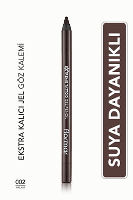 Suya Dayanıklı Jel Göz Kalemi (KOYU KAHVE) - Extreme Tattoo Gel Pencil - 002 Walnut - 8682536028844 ürün fotoğrafı