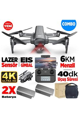 F22 S2 Pro Combo 4k Kameralı Drone Seti -2 Batarya-6 Km Menzil-engel Algılama-40 Dakika Uçuş Süresi ürün fotoğrafı