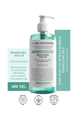Rosemary Touch Ölü Hücre Temizleyici Yüz Ve Vücut Temizleme Jeli 400ml Vegan Cilt Tonu Eşitleyici ürün fotoğrafı