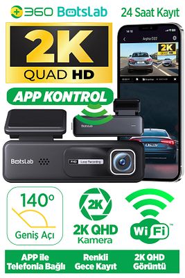 Botslab Hk30 Pro 2k Qhd Wifi 140° Geniş Açı Gece Görüşlü Akıllı Araç Içi Kamera ürün fotoğrafı