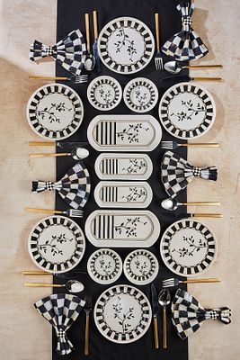 14 Parça Sunum Set Premium Black Olive Serisi Kahvaltı Takımı Kahvaltı Seti Pasta Tabak Sunum Tabağı ürün fotoğrafı