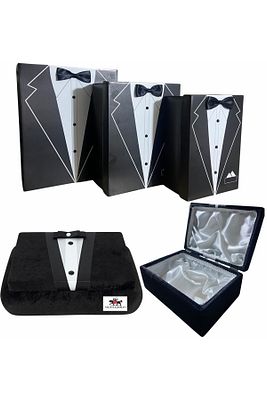 Büyük Boy 3lü Damat Bohça Kutusu Ve Damat Sandığı(ÇEYİZ BOHÇA SETİ 4 LÜ SET) ürün fotoğrafı