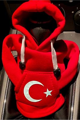 Elitotofiltre Ay Yıldızlı Oto Vites Hoodie Polar Vites Kılıfı ürün fotoğrafı