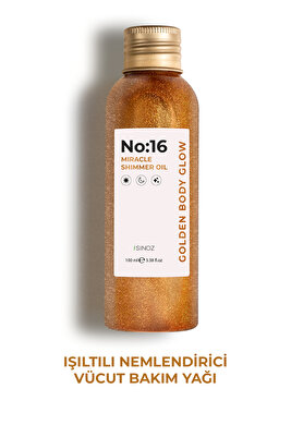 No:16 Mucizevi Işıltılı Saç Ve Vücut Bakım Yağı 100 Ml - Parıltılı Nemlendirici Bakım ürün fotoğrafı