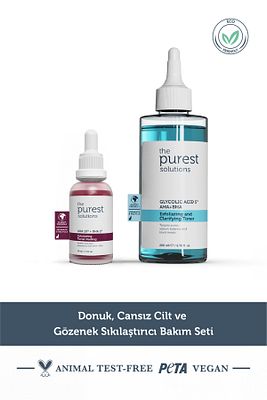 Siyah Nokta Önleme ve Gözenek Sıkılaştırmaya Yardımcı Bakım Seti 200 ml + 30 ml ürün fotoğrafı