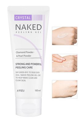 Elmas Tozu İçeren Arındırıcı Peeling Jel 100ml A'PIEU Naked Peeling Gel (Crystal) ürün fotoğrafı