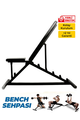 Ayarlanabilir Bench Sehpası Ağırlık Sehpası, Mekik Sehpası, Fitness Egzersiz Sehpası, Bench Press ürün fotoğrafı