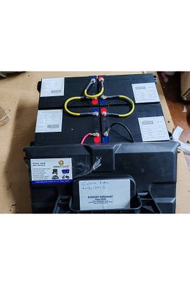 Vsm vsx uyumlu batarya akü seti komple 48 Volt 14 amper çantası ile birlikte ürün fotoğrafı