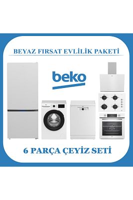 Beyaz Fırsat Evlilik Paketi 6 Parça Çeyiz Seti ürün fotoğrafı