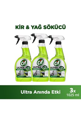 Ultra Anında Etki Kir Ve Yağ Çözücü 1025 ml X3 ürün fotoğrafı