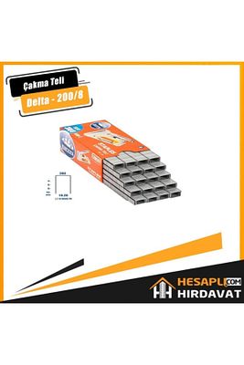 Zımba Çakma Delta 200/8 Zımba Teli 5000 Adet Mekanik ürün fotoğrafı