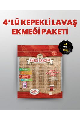 4'lü Ekşi Mayalı Kepekli Lavaş Tandır Ekmeği ( Diyabetik Ekmek) 350 Gr. ürün fotoğrafı