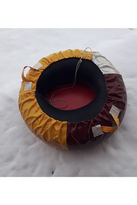 Turuncu Şişme Kar Kızağı Karda Kayak Botu ürün fotoğrafı