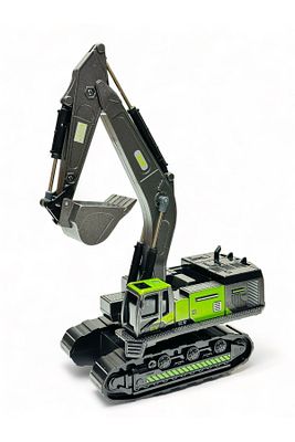 metal uçlu kepçe dozer sürtmeli ekskavatör çocuk mühendisliği oyuncak ürün fotoğrafı